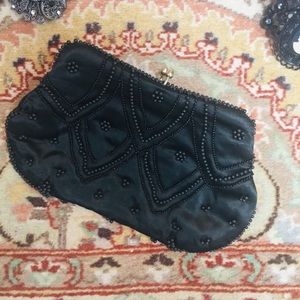 🖤🇯🇵Vintage Silk Tiny Clutch Made in Japan 🇯🇵